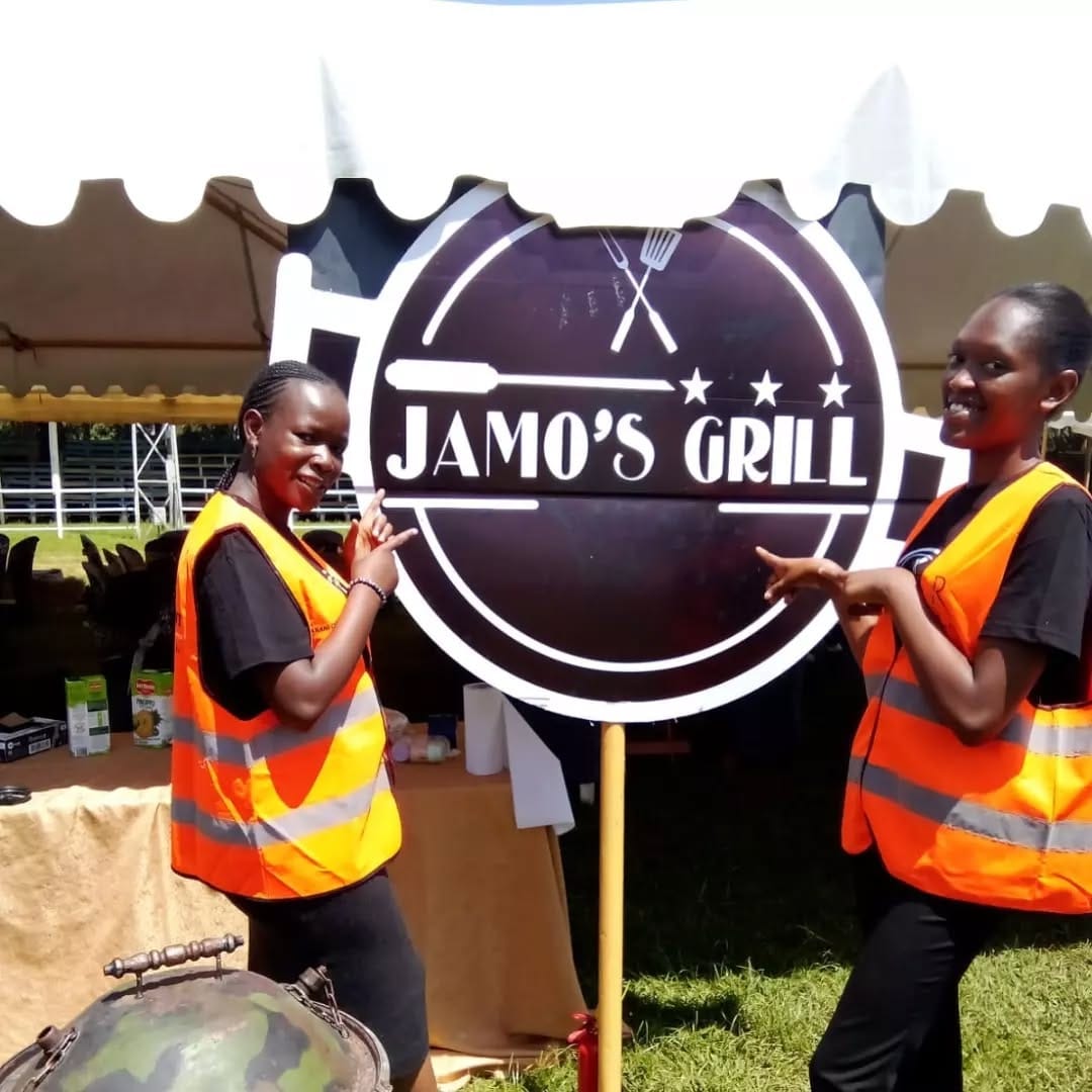 Joyful African family celebrating a baby shower